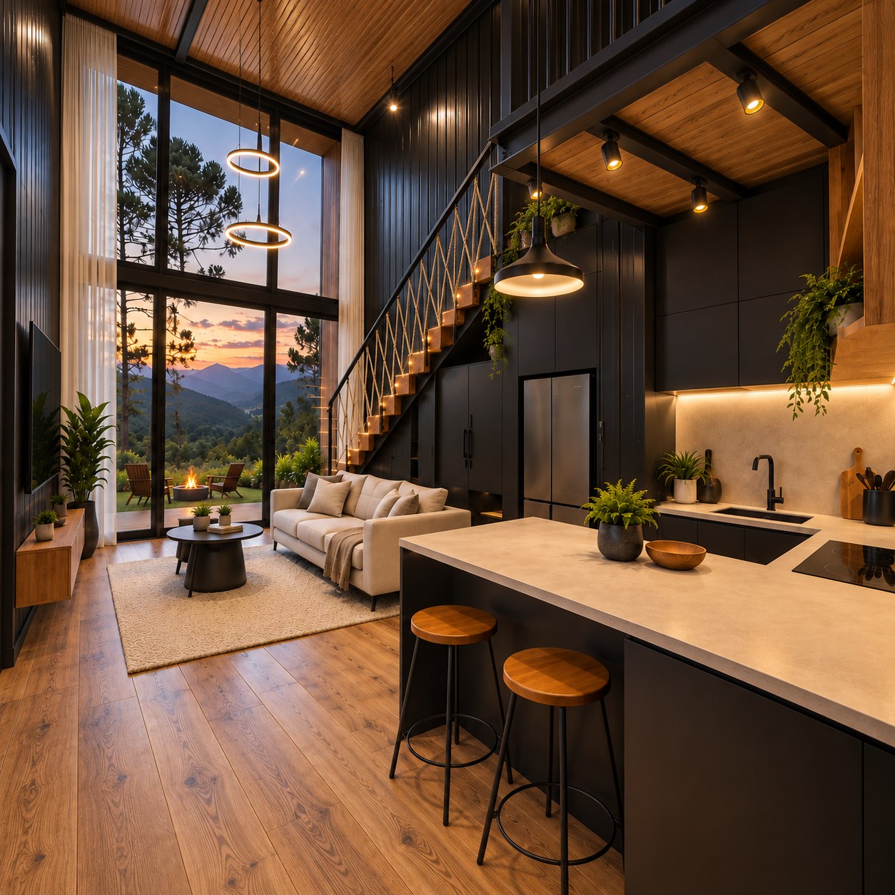 Interior de modular Casa Box